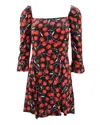 Reformation Julien Dress In Black Viscose In Black