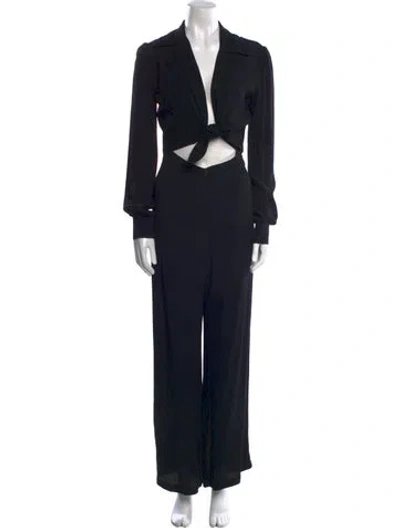 Pre-owned Reformation Jumpsuit In Black