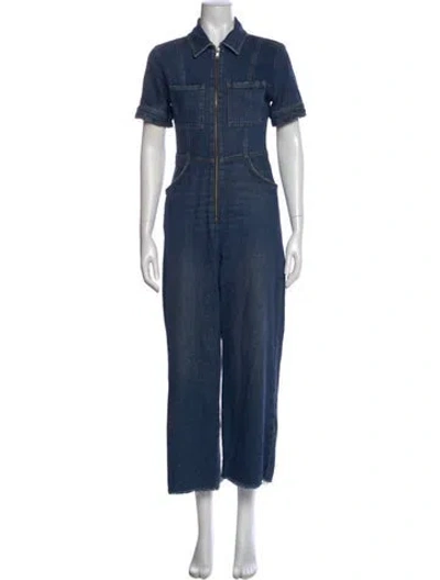 Pre-owned Reformation Jumpsuit In Blue