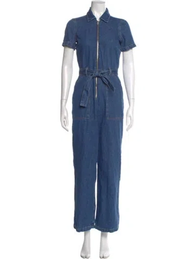 Pre-owned Reformation Jumpsuit In Blue