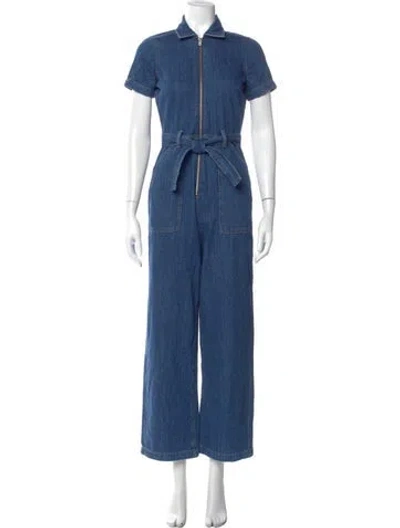 Pre-owned Reformation Jumpsuit In Blue