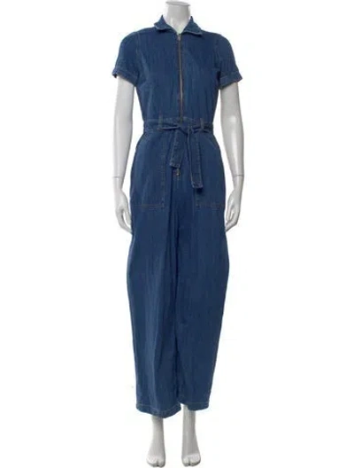 Pre-owned Reformation Jumpsuit In Blue