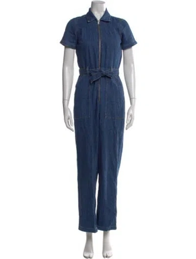 Pre-owned Reformation Jumpsuit In Blue