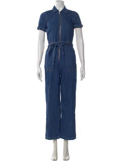Pre-owned Reformation Jumpsuit In Blue