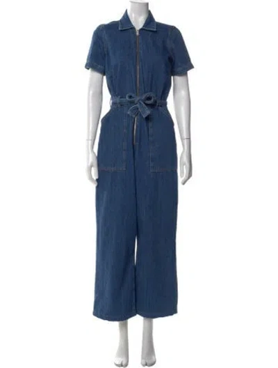 Pre-owned Reformation Jumpsuit In Blue