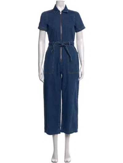Pre-owned Reformation Jumpsuit In Blue