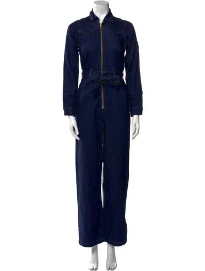 Pre-owned Reformation Jumpsuit In Blue