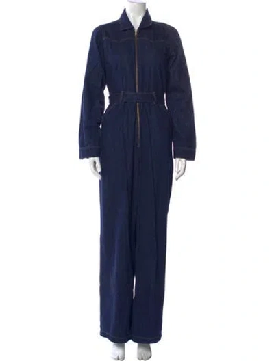 Pre-owned Reformation Jumpsuit In Blue
