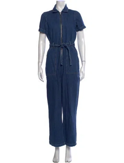 Pre-owned Reformation Jumpsuit In Blue