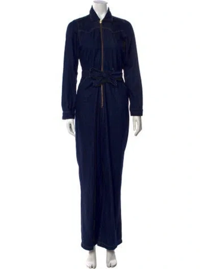 Pre-owned Reformation Jumpsuit In Blue