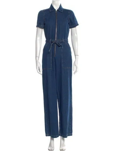 Pre-owned Reformation Jumpsuit In Blue