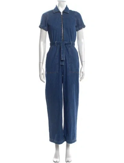 Pre-owned Reformation Jumpsuit In Blue