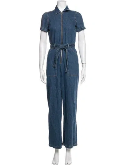 Pre-owned Reformation Jumpsuit In Blue