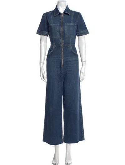 Pre-owned Reformation Jumpsuit In Blue