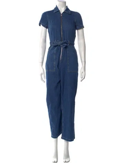 Pre-owned Reformation Jumpsuit In Blue
