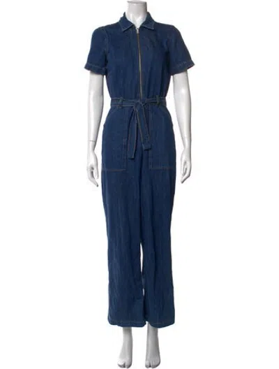 Pre-owned Reformation Jumpsuit In Blue