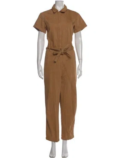 Pre-owned Reformation Jumpsuit In Brown