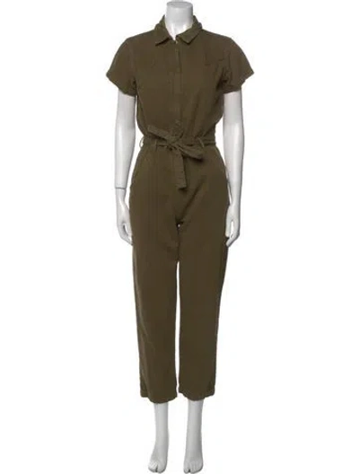 Pre-owned Reformation Jumpsuit In Green