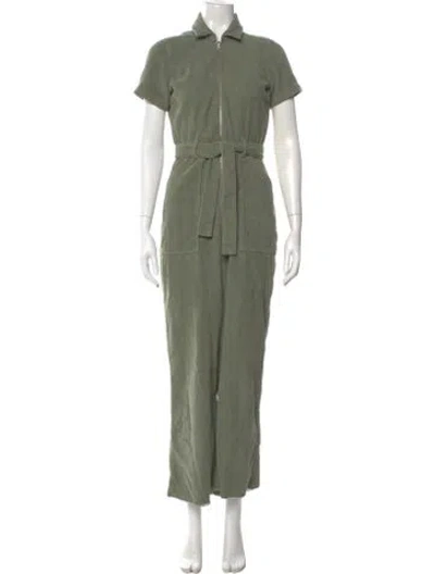 Pre-owned Reformation Jumpsuit In Green