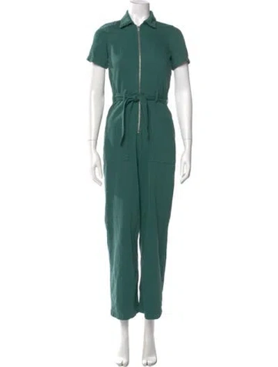 Pre-owned Reformation Jumpsuit In Green