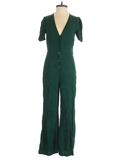 Pre-owned Reformation Jumpsuit In Green