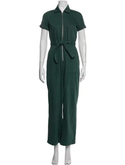 Pre-owned Reformation Jumpsuit In Green