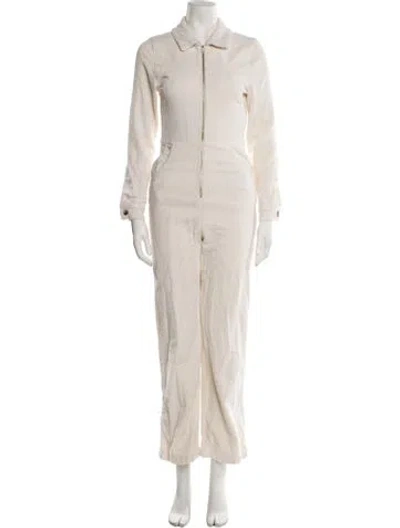 Pre-owned Reformation Jumpsuit In Neutral