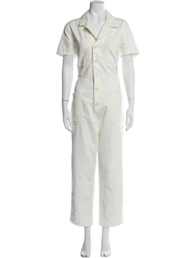 Pre-owned Reformation Jumpsuit In Neutral