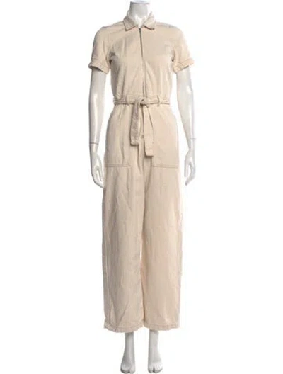 Pre-owned Reformation Jumpsuit In Neutrals