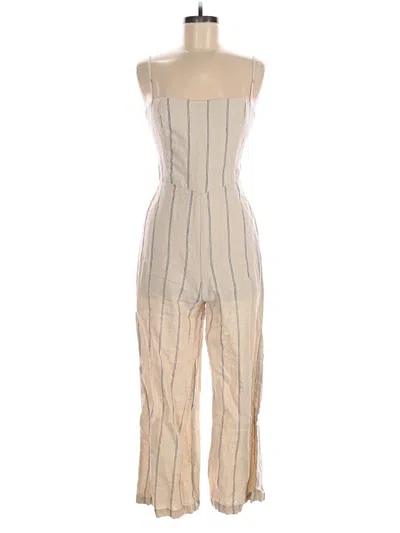 Pre-owned Reformation Jumpsuit In Tan