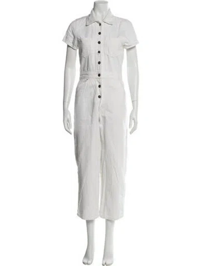 Pre-owned Reformation Jumpsuit In White