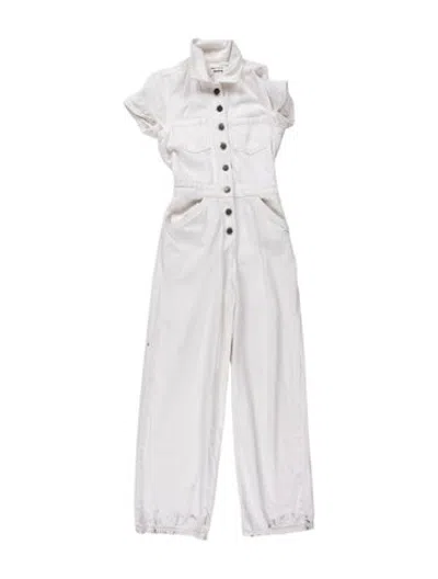 Pre-owned Reformation Jumpsuit In White