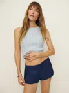 Reformation June Linen Short In Danube