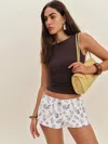 Reformation June Low Rise Linen Short