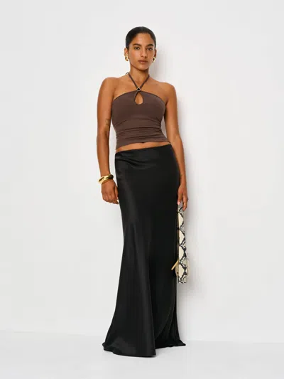 Reformation Juniper Knit Top In Black