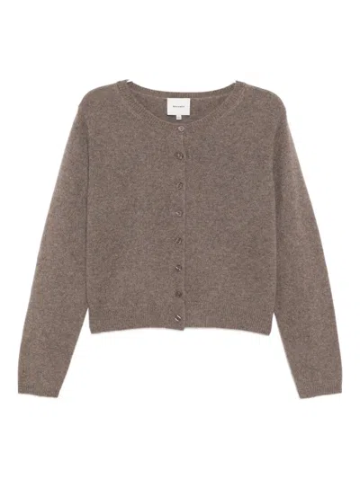 Reformation K-clara Cardigan In Brown