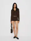 Reformation Kai Knit Three Piece In Brown