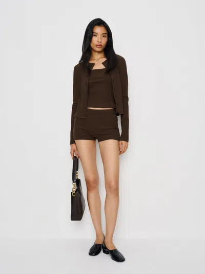 Reformation Kai Knit Three Piece In Brown