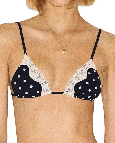 Reformation Kaia Bikini Top In Black