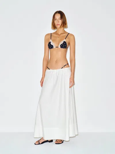 Reformation Kaia Bikini Top Natural Xs In Black