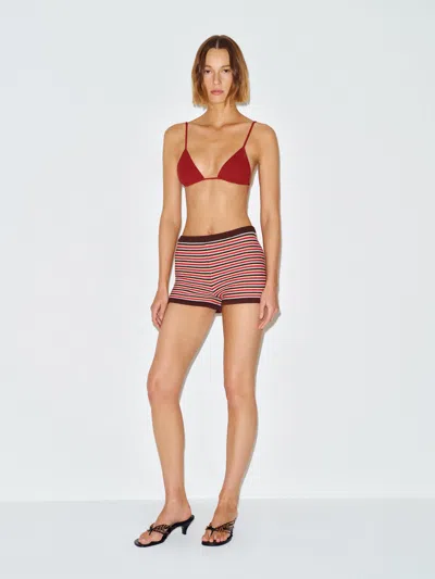 Reformation Kaia Bikini Top Red Xl