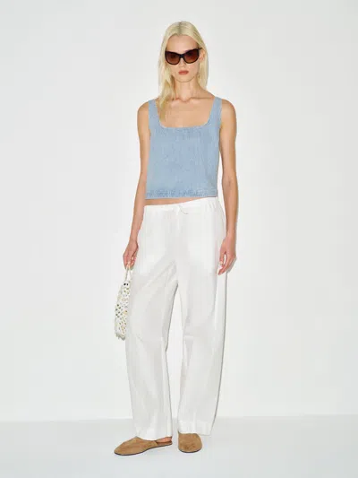 Reformation Top En Jean Kaia Bleu L In Blue