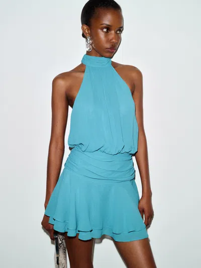 Reformation Karla Dress Blue 12