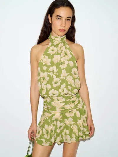 Reformation Karla Dress Green 12