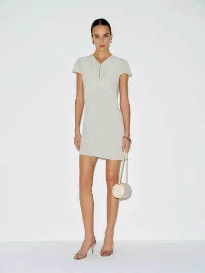 Reformation Kasia Dress Blue Lace Xs In White