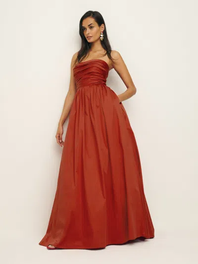 Reformation Kastoria Dress In Red