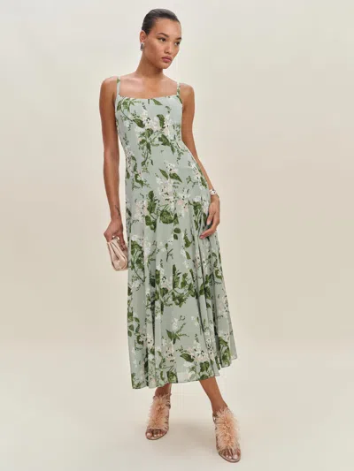 Reformation Katalina Dress In Green