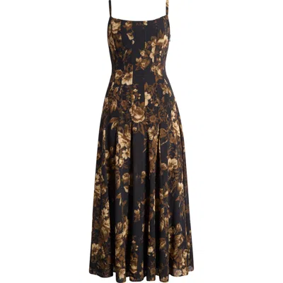 Reformation Katalina Floral Dress In Grand Dame