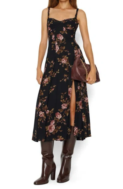 REFORMATION REFORMATION KATARA FLORAL GEORGETTE MIDI DRESS