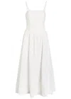 Reformation Katarin Broderie Anglaise Woven Midi Dress In White